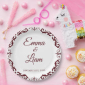 Rustic Mexican Wedding Paper Plates – Papel Picado Papieren Bordje (Feest)