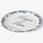 Rustic Mexican Wedding Paper Plates – Papel Picado Papieren Bordje (Gekanteld)