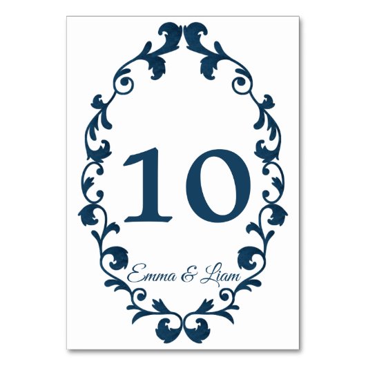 Rustic Mexican Wedding Table Number Card Kaart (Achterkant)