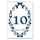 Rustic Mexican Wedding Table Number Card Kaart (Voorkant)