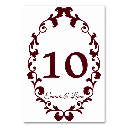 Rustic Mexican Wedding Table Number Card Kaart (Achterkant)