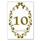 Rustic Mexican Wedding Table Number Card Kaart (Achterkant)