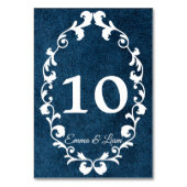 Rustic Mexican Wedding Table Number Card Kaart (Voorkant)