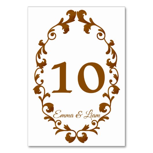 Rustic Mexican Wedding Table Number Card Kaart (Achterkant)