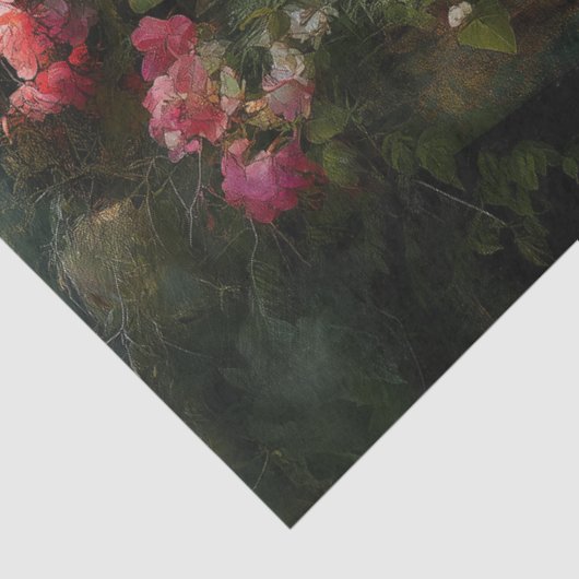 Rustic Midnight Floral Truck Decoupage Tissuepapier (Detail)