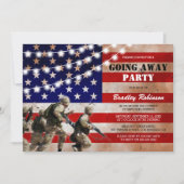 Rustic Militair Afscheidsfeest | Soldaat Kaart (Voorkant)