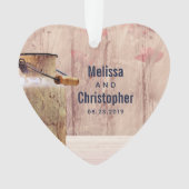 Rustic Milk Can country Wedding Ornament (voorkant)