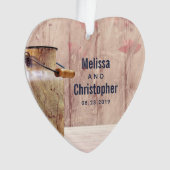 Rustic Milk Can country Wedding Ornament (voorkant)