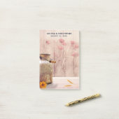 Rustic Milk Can country Wedding Post-it® Notes (Op bureau)