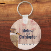 Rustic Milk Can country Wedding Sleutelhanger (Voorkant)