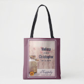 Rustic Milk Can country Wedding Tote Bag (Voorkant)