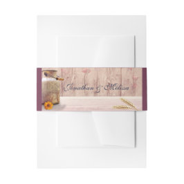 Rustic Milk Can country Wedding Uitnodigingen Wikkel