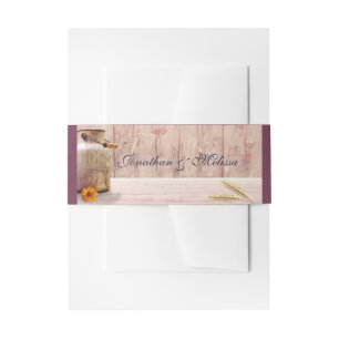 Rustic Milk Can country Wedding Uitnodigingen Wikkel