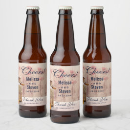 Rustic Milk kan een landhuwelijk sluiten Dank je w Bier Etiket