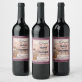 Rustic Milk kan een landhuwelijk sluiten Dank je w Wijn Etiket (Flessen)