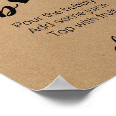 Rustic Mimosa Bar Wedding Poster (Hoek)