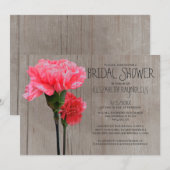 Rustic mini-anjer Bridal Shower-uitnodigingen Kaart (Voorkant / Achterkant)