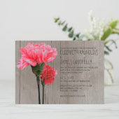 Rustic mini-anjers bruiloft kaart (Staand voorkant)