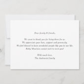 Rustic Minimalist Baby Photo Announcement Card Kaart (Achterkant)