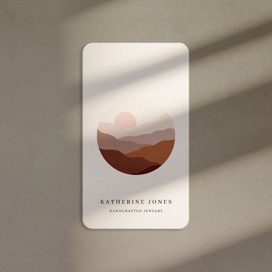 Rustic Minimalist Boho Visitekaartje