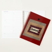 Rustic Minimalist Simplify Word Art Sign Planner (Display)