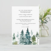 Rustic minimalistisch huwelijk | Waterverven Pijn (Staand voorkant)