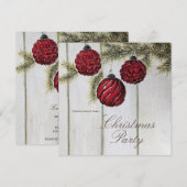 Rustic Minimalistische Kerstvakantiefeest Kaart (Voorkant / Achterkant)