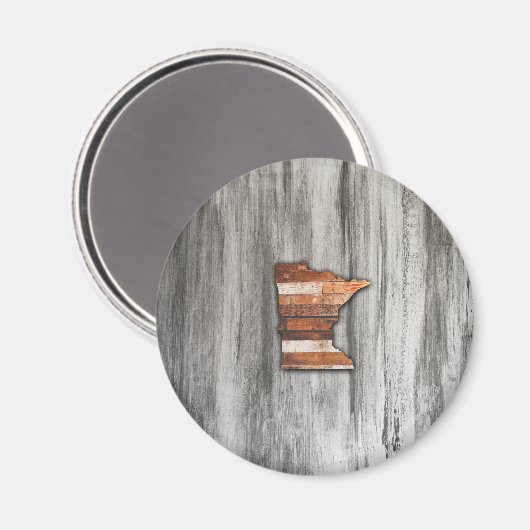 Rustic Minnesota Shape Magneet (Voorkant / Achterkant)
