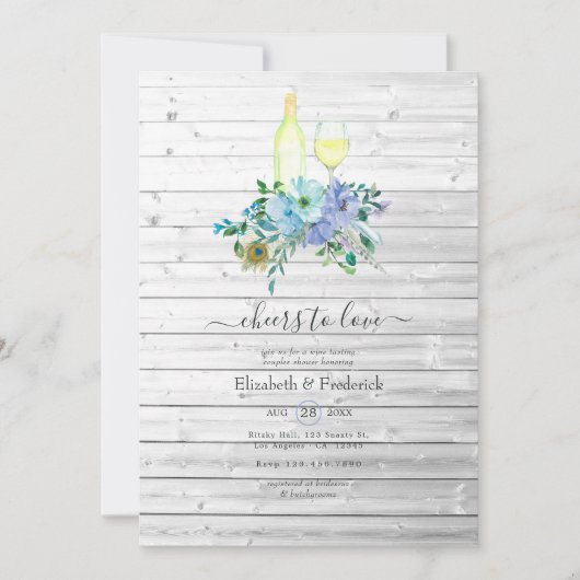 Rustic Mint Boho - wascoupeschower Kaart (Voorkant)