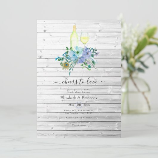 Rustic Mint Boho - wascoupeschower Kaart (Staand voorkant)