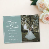 Rustic Mint Green Afbeelding Wedding Save the Date