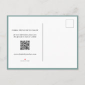 Rustic Mint Green Wedding Photo Save the Date Aankondigingskaart (Achterkant)