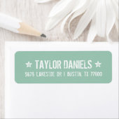 Rustic Mint Return Address Labels (Insitu)