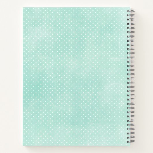 Rustic Mint & Yellow Boho Geo Modern, gepersonalis Notitieboek (Achterkant)