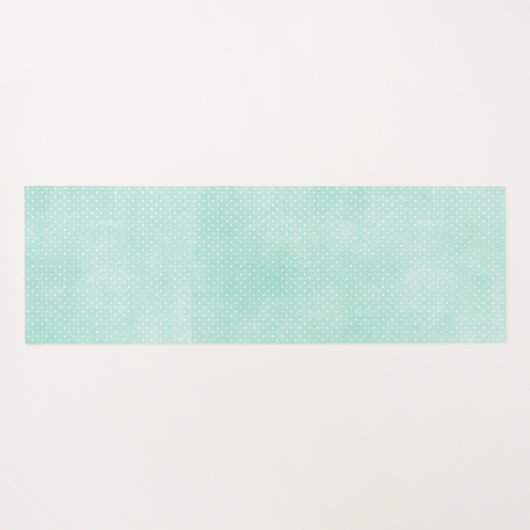 Rustic Mint & Yellow Boho Geo Modern, gepersonalis Yogamat (Achterkant (horizontaal))