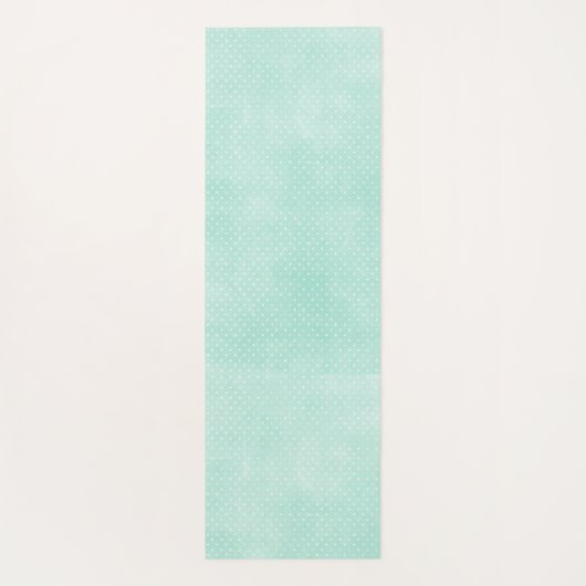 Rustic Mint & Yellow Boho Geo Modern, gepersonalis Yogamat (Achterkant)