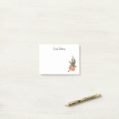 Rustic Mistletoe Kerstmis Post-it® Notes (Op bureau)