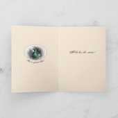 Rustic Mistletoe Yule Winter Solstice Feestdagen Kaart (Binnen)