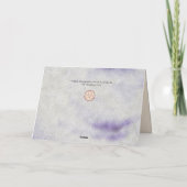 Rustic Mistletoe Yule Winter Solstice Feestdagen Kaart (Achterkant)