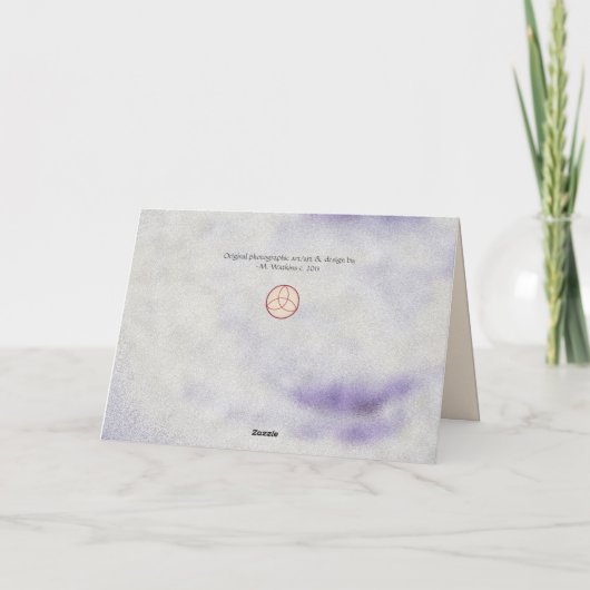 Rustic Mistletoe Yule Winter Solstice Feestdagen Kaart (Achterkant)