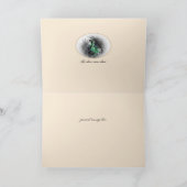 Rustic Mistletoe Yule Winter Solstice Feestdagen Kaart (Binnen)