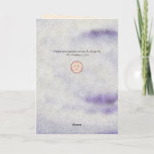 Rustic Mistletoe Yule Winter Solstice Kerstmis Feestdagen Kaart (Achterkant)