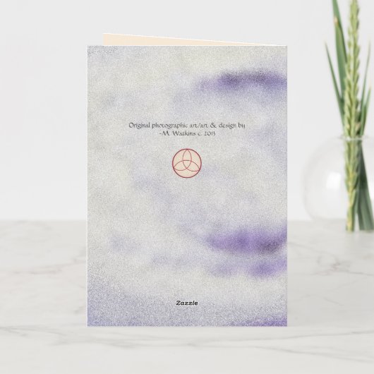 Rustic Mistletoe Yule Winter Solstice Kerstmis Feestdagen Kaart (Achterkant)