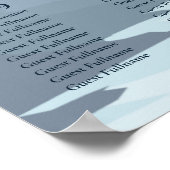 Rustic Misty Mountains Wedding Seding Chart Poster (Hoek)