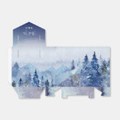 Rustic Misty Pine Forest Wedding for Box Ribbon Bedankdoosjes (Uitgevouwen)