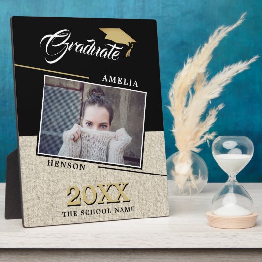 Rustic Modern Afstuderen foto-Afstuderen Fotoplaat (Zijkant)