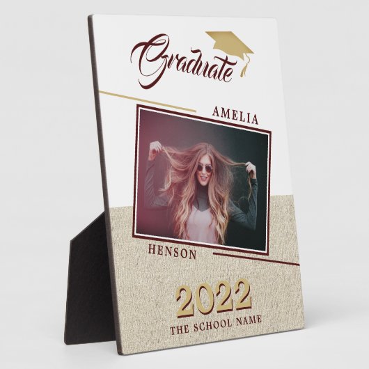 Rustic Modern Afstuderen foto-Afstuderen Fotoplaat (Zijkant)