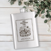 Rustic Modern Bergen Aangepaste Bruidsjonker Flacon