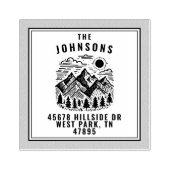Rustic Modern Bergen Custom Rubberstempel (Afrduk)