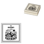 Rustic Modern Bergen Custom Rubberstempel (Gestempeld)